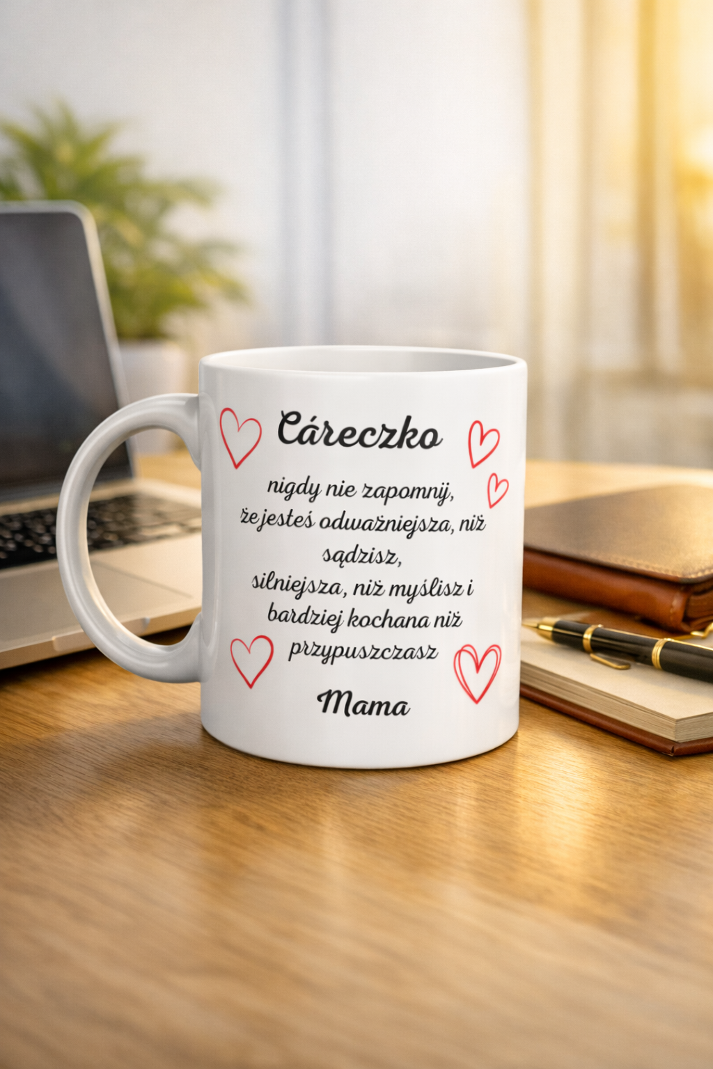 A mug for my daughter with well wishes