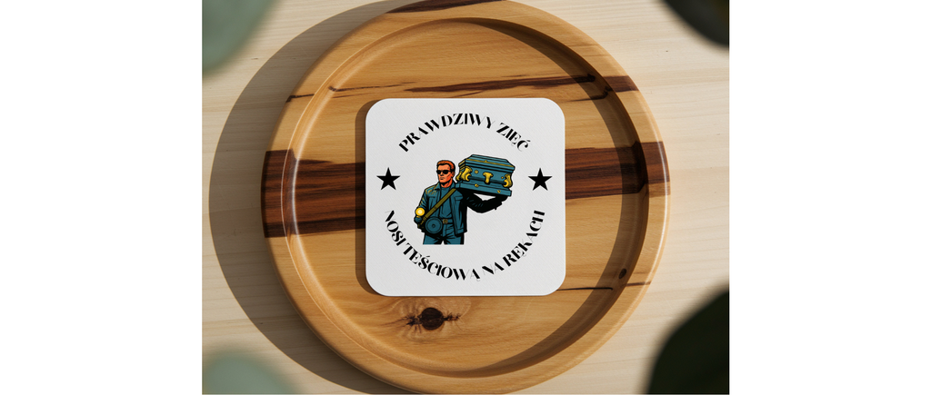 Podkładka " Prawdziwy zięć nosi teściową na rękach" | Silva Shop