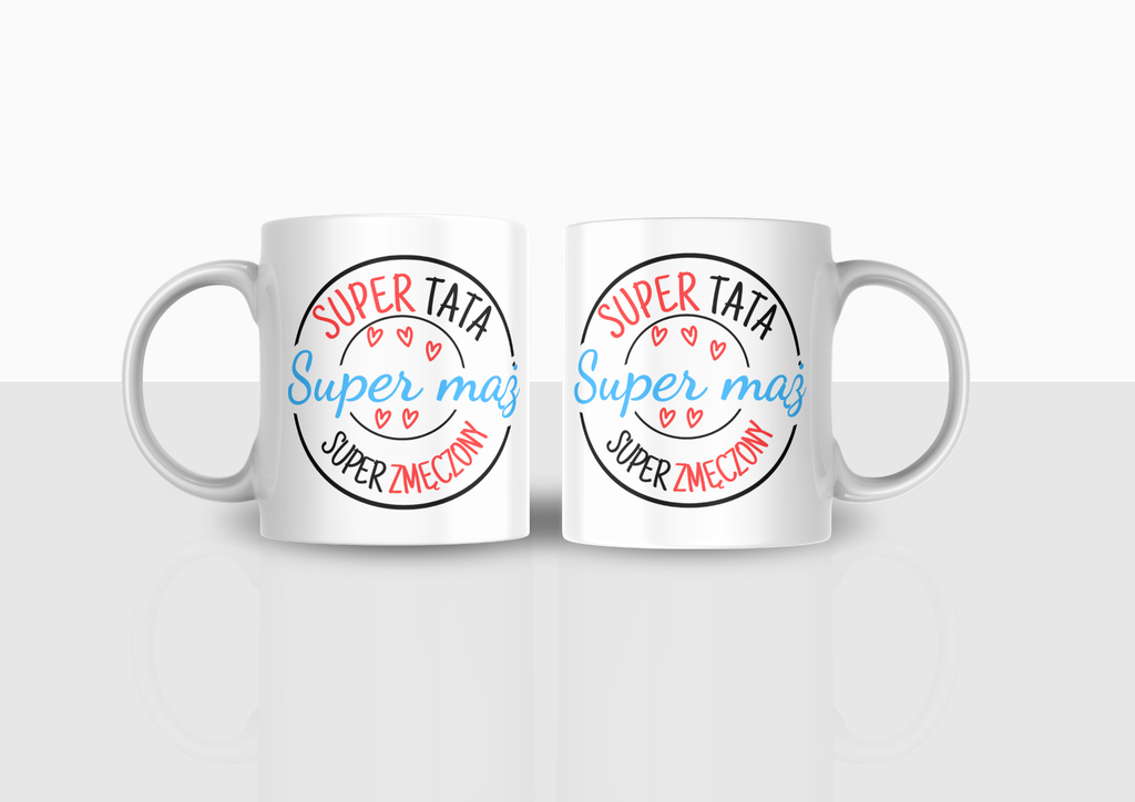 Kubek „Super Tata, Super Mąż, Super Zmęczony” – idealny prezent dla taty