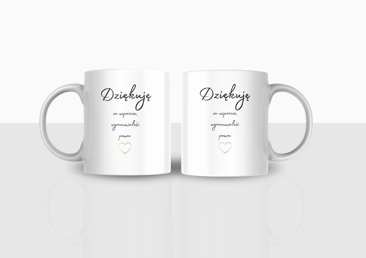 Kubek "Dziękuję " wyjątkowy prezent z podziękowaniem ❤️– Elegancki Prezent | Silva Shop