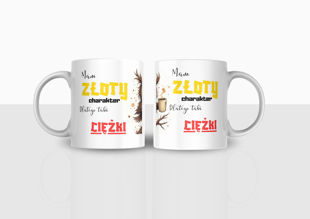 Kubek ZŁOTY/CIĘZKI charakter