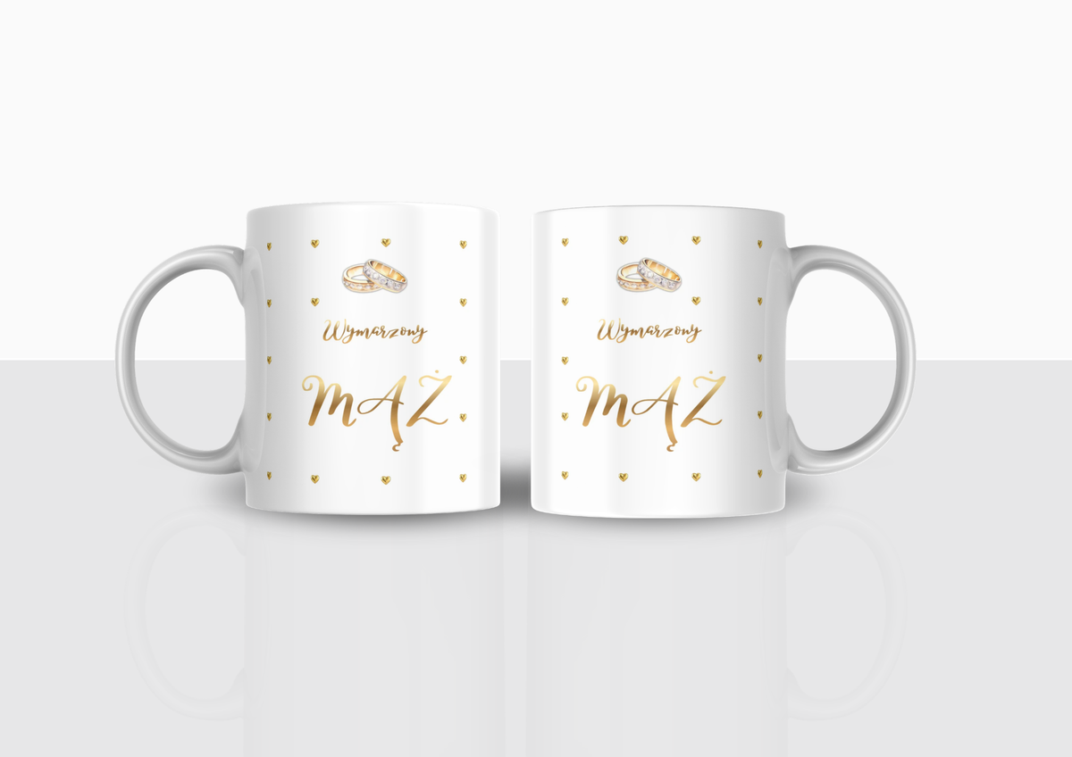 Zestaw kubków Mąż i Żona – prezent ślubny dla Pary Młodej ❤️ | Silva Shop