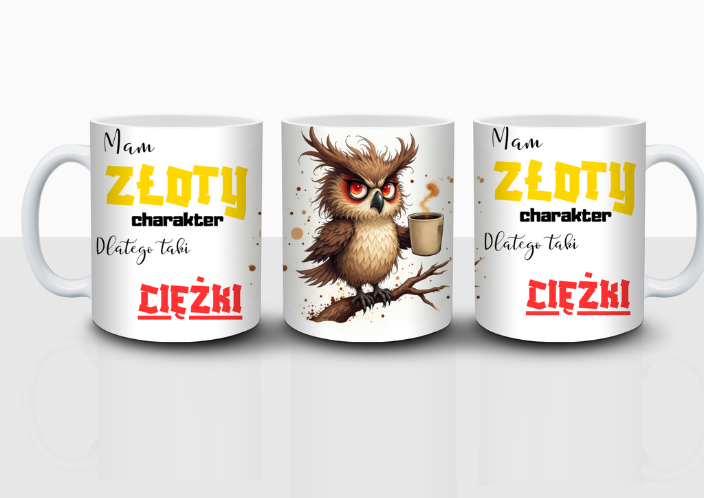 Kubek ZŁOTY/CIĘZKI charakter