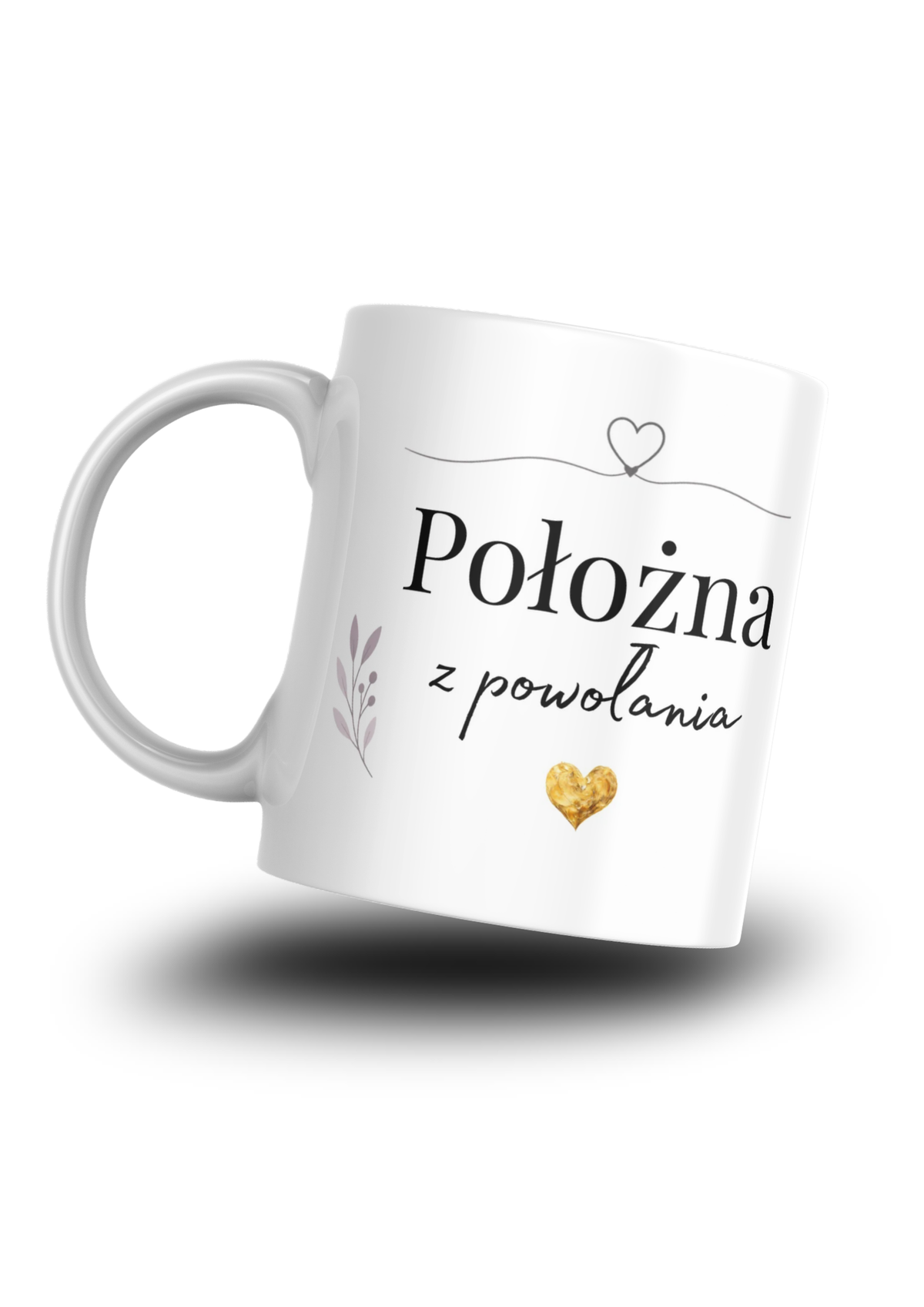 Kubek „Położna z powołania” ❤️– Elegancki Prezent | Silva Shop