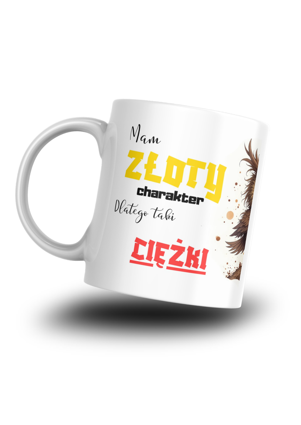 Kubek ZŁOTY/CIĘZKI charakter