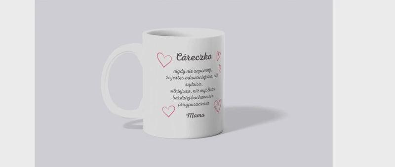 A mug for my daughter with well wishes