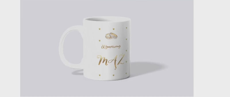 Zestaw kubków Mąż i Żona – prezent ślubny dla Pary Młodej ❤️ | Silva Shop