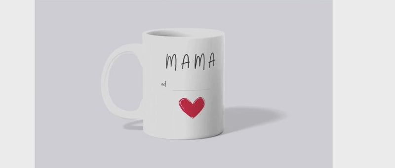 Kubek MAMA z datą narodzin dziecka ❤️| Personalizowany prezent dla mamy| Silva Shop